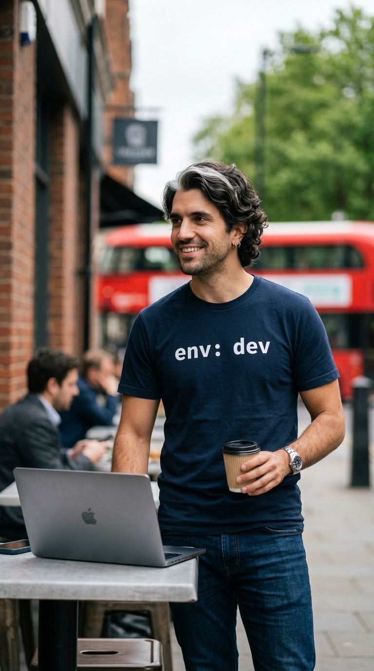 env: dev – Developer mode t-shirt