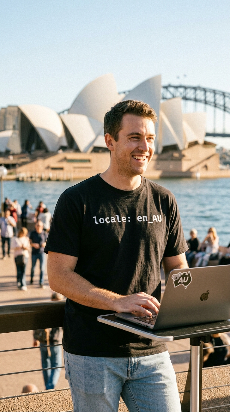 locale: en_AU — Software speaks your language